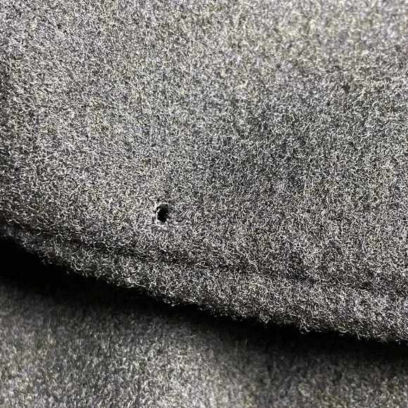 Woolrich Men Large Wool Jacket Navy Blue Plaid Lined Bomber Style Made USA - Picture 4 of 13